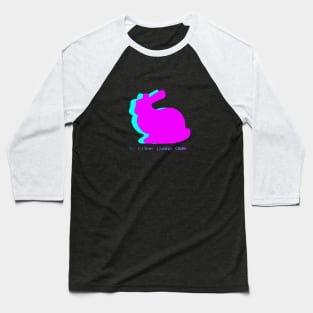 Vaporwave Bunny Baseball T-Shirt